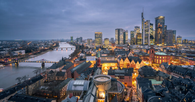 Panorama Frankfurt am Main, Hochhäuser, FInanzviertel